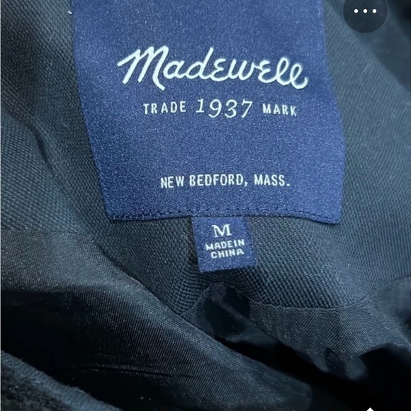 Madewell Size Medium Black Sherpa Vest -excellent Condition - Picture 7 of 8